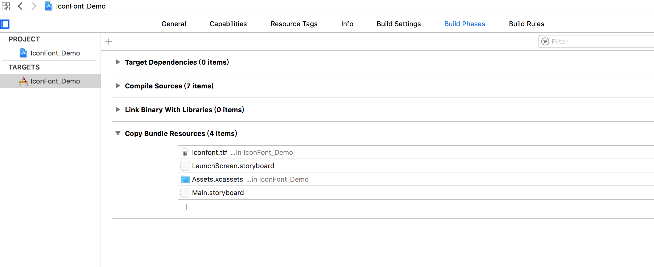 Xcode inclusion check
