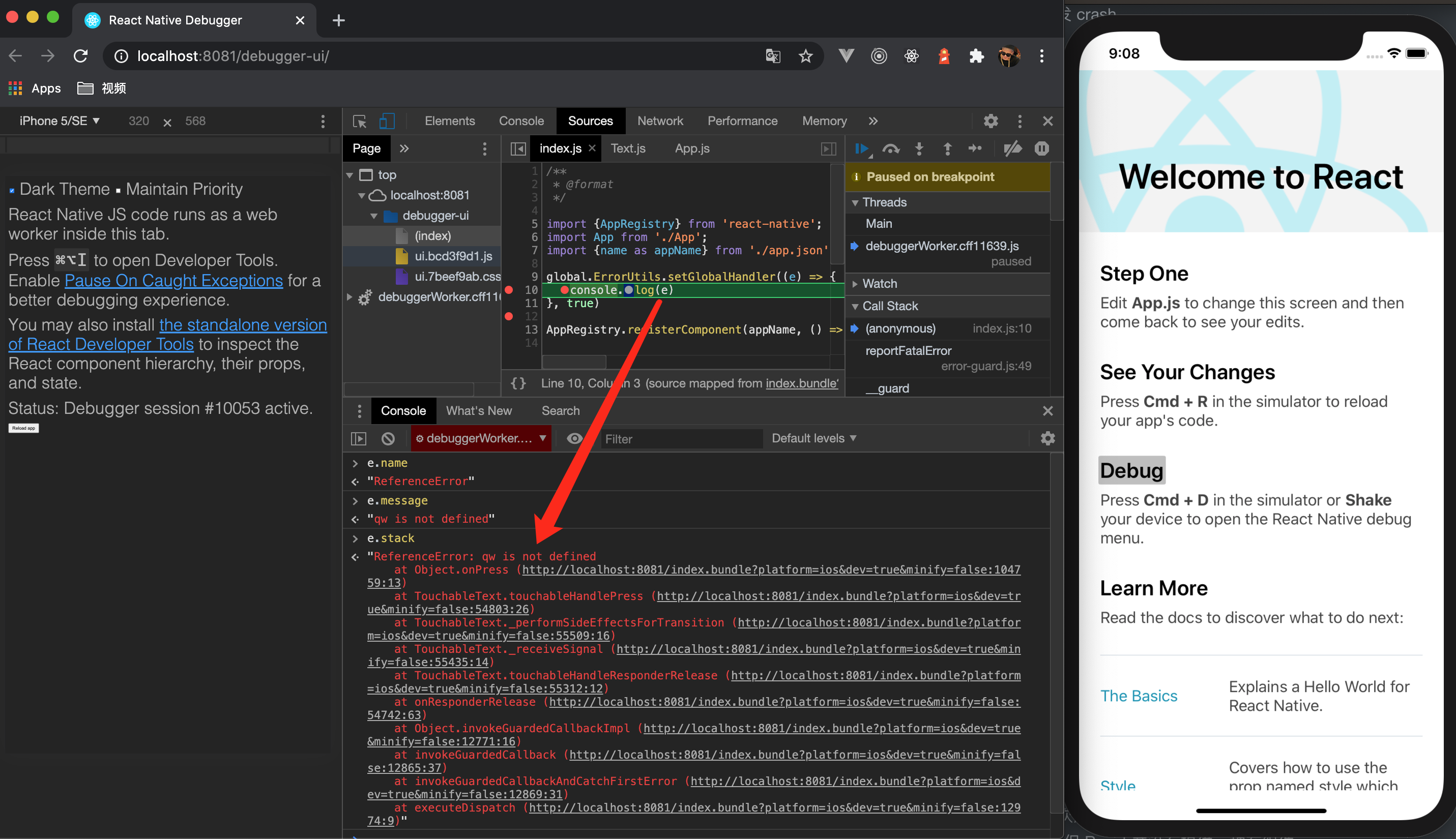React Native Crash Monitor