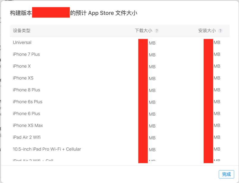 App Store 包大小