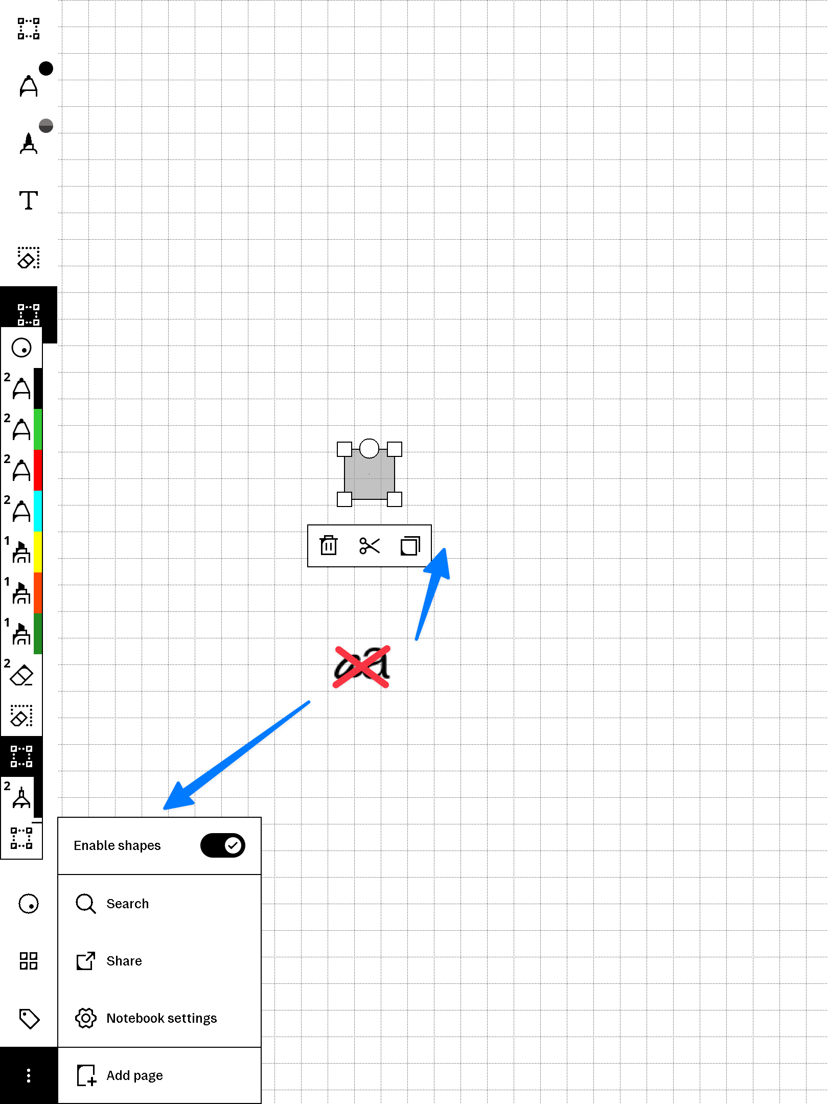 Convert to text removed from menu